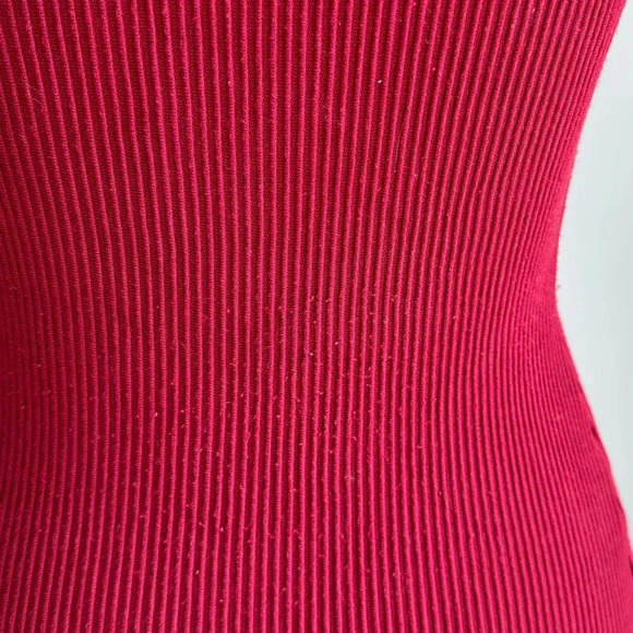 Red Asos Off-The-Shoulder Top Sz 6 - Picture 4 of 5